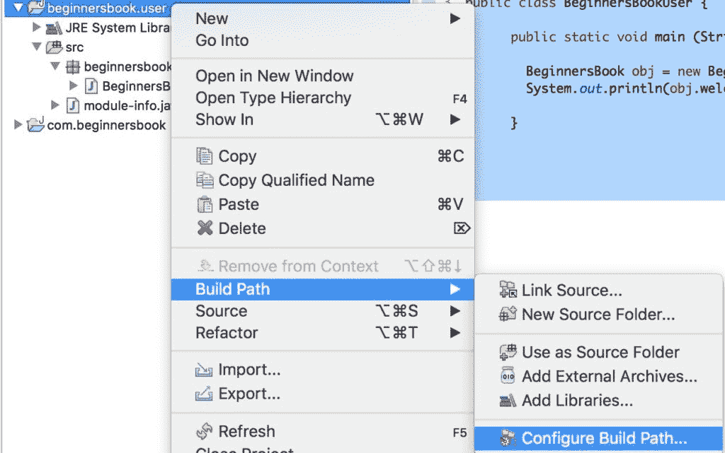 Build Path - Modules in Java9