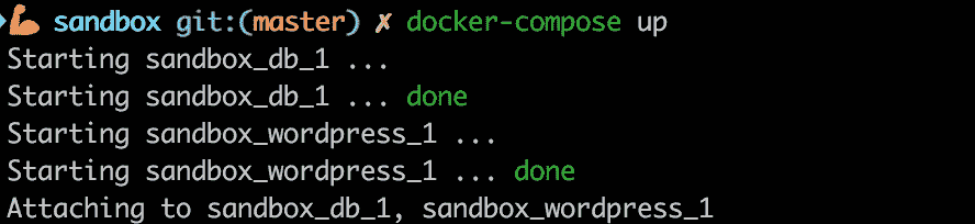 使用 docker-compose 运行 WordPress 的活动 1