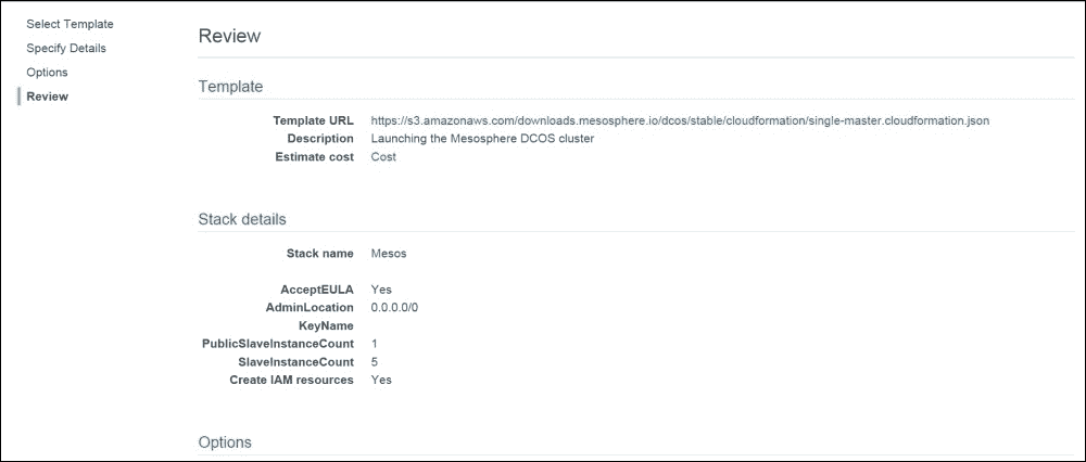 在 AWS 上使用 DCOS 部署 Mesos