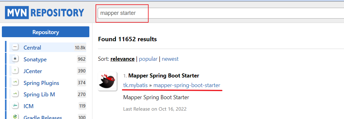 Spring Boot 中使用 tkMapper