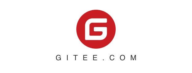 Logo gitee g red with domain name